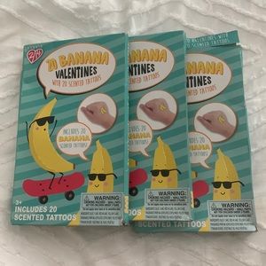 Studio 2/14 Banana Valentine 20 Scented Tattoo SET OF 3